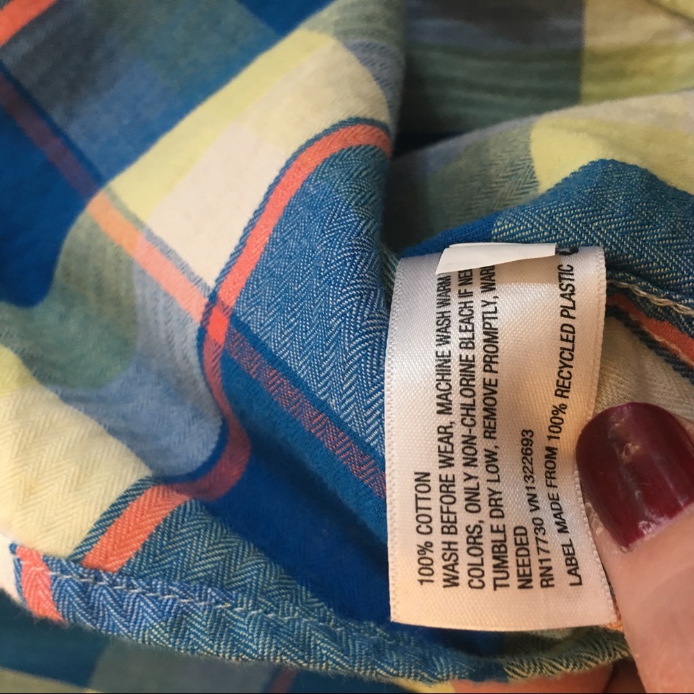 Cat & Jack Spring Button Down Oxford Shirt 4/5 - Picture 5 of 5